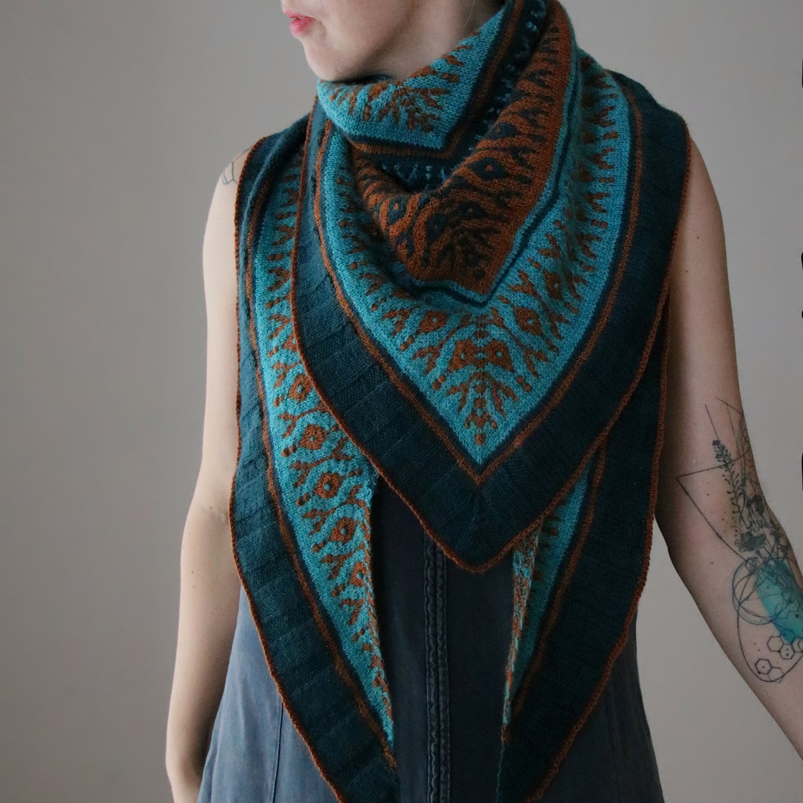 Three Shades of You - Tuch - Strickanleitung