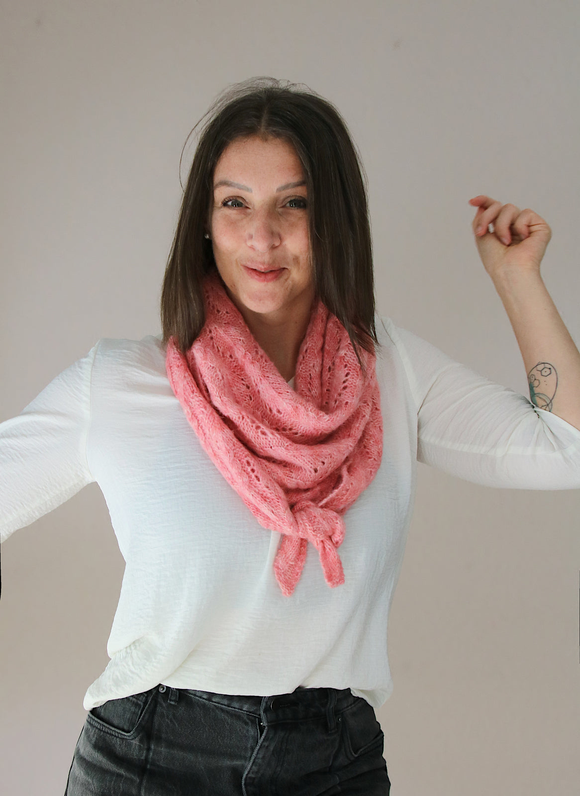 Cherry Bloom - TUCH - Strickanleitung