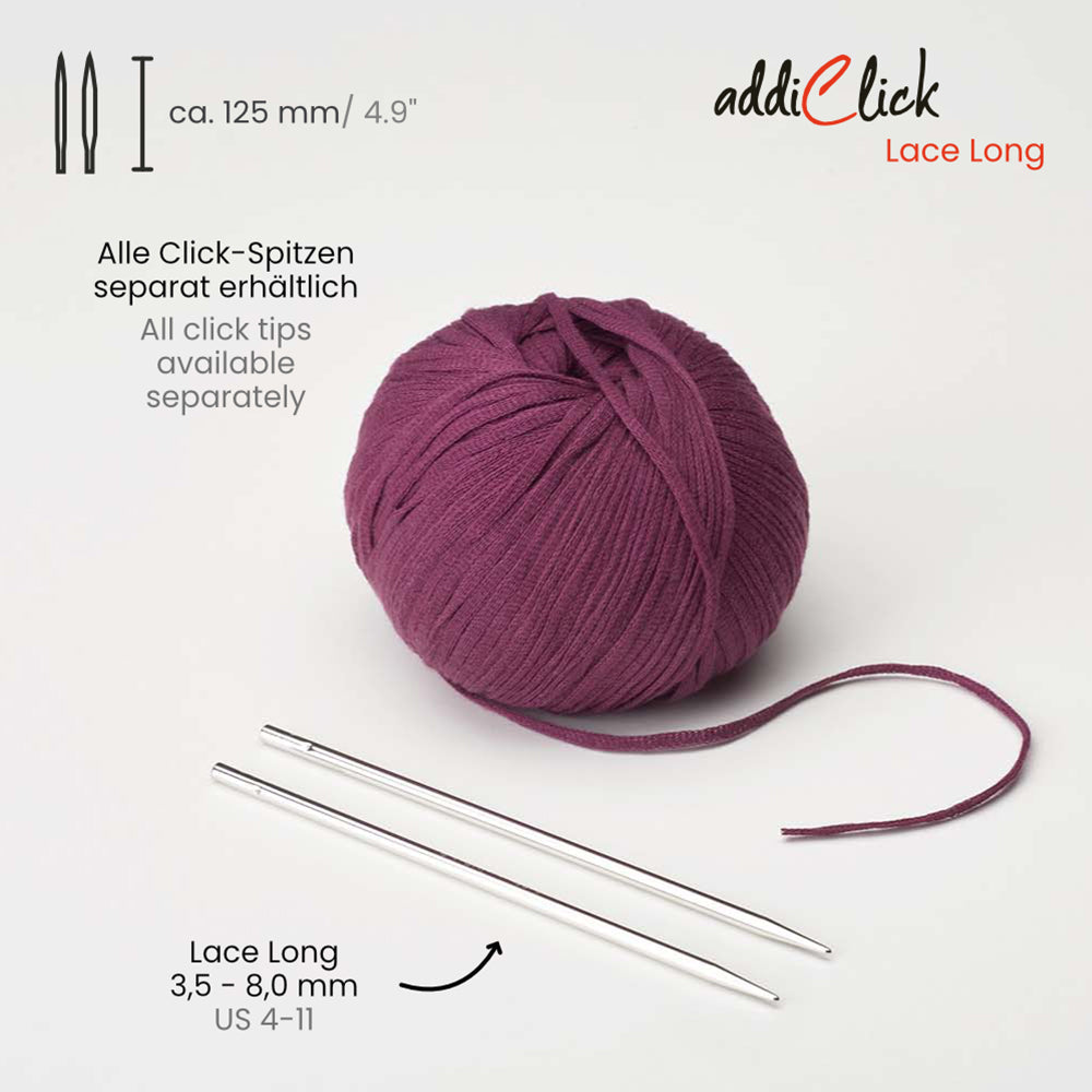 addiClick Lace Long Spitzen (3,5 - 8 mm)