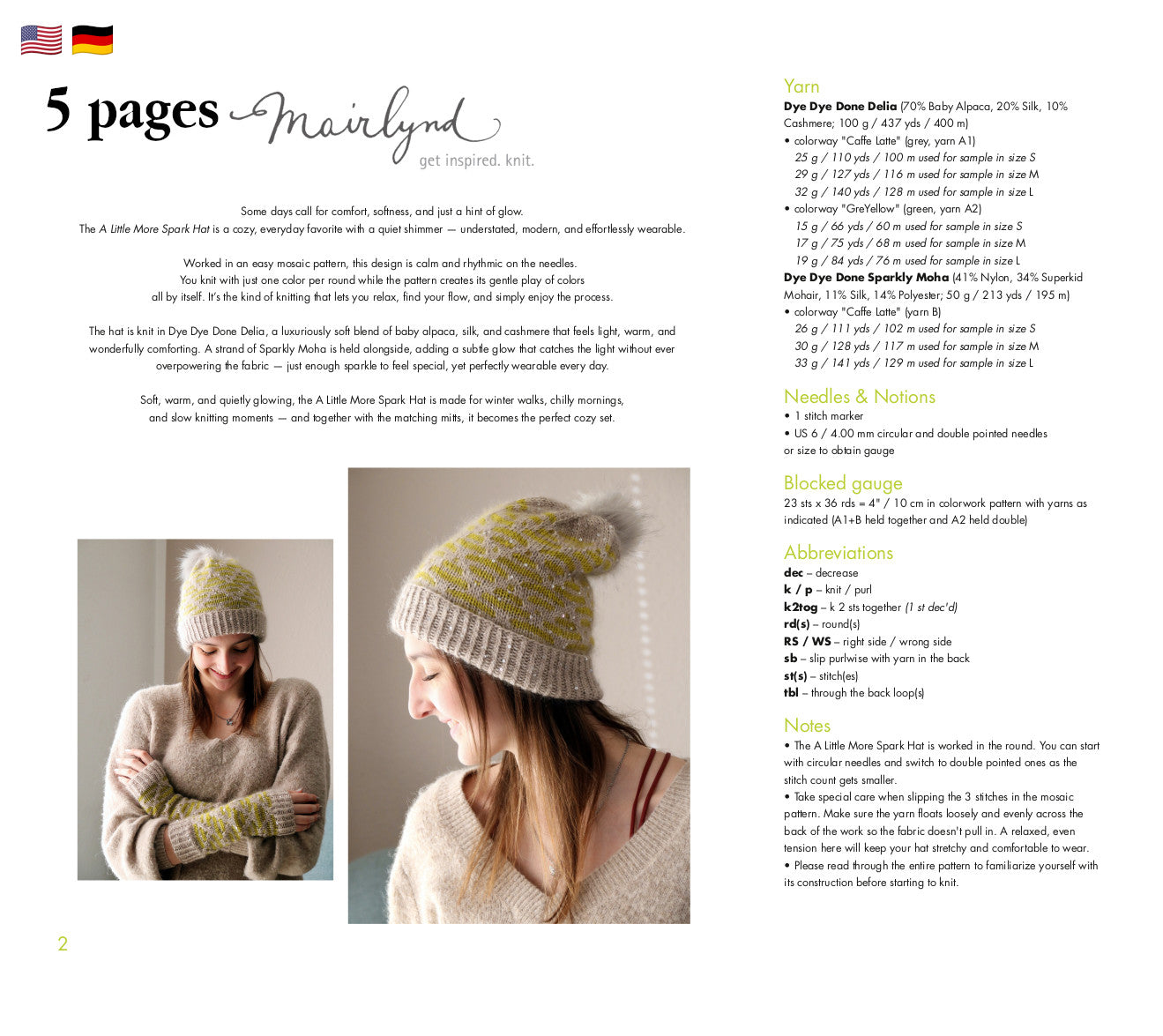 A Little More Spark Hat - HAT - Knitting Pattern