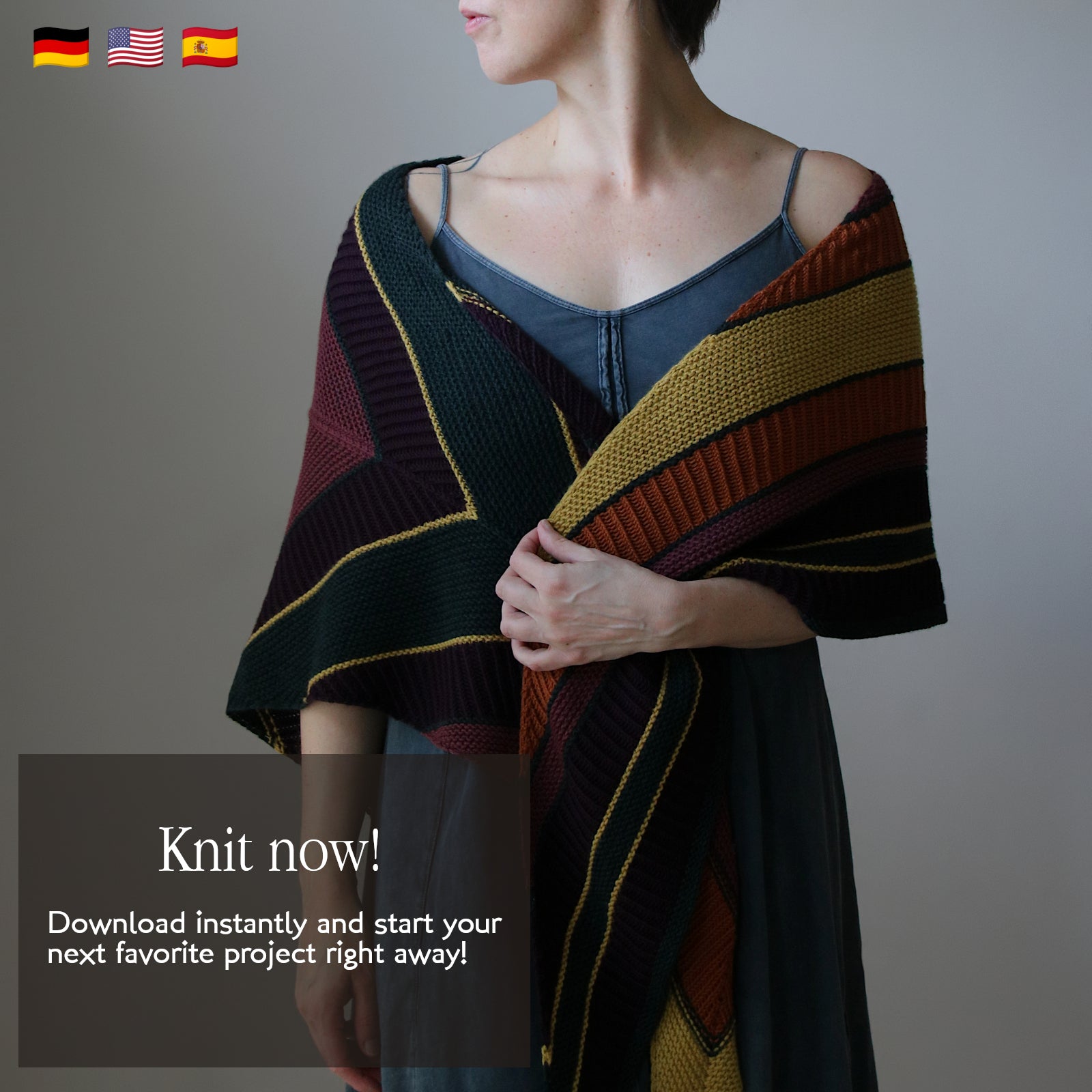 Crush Season - SHAWL - Knitting Pattern