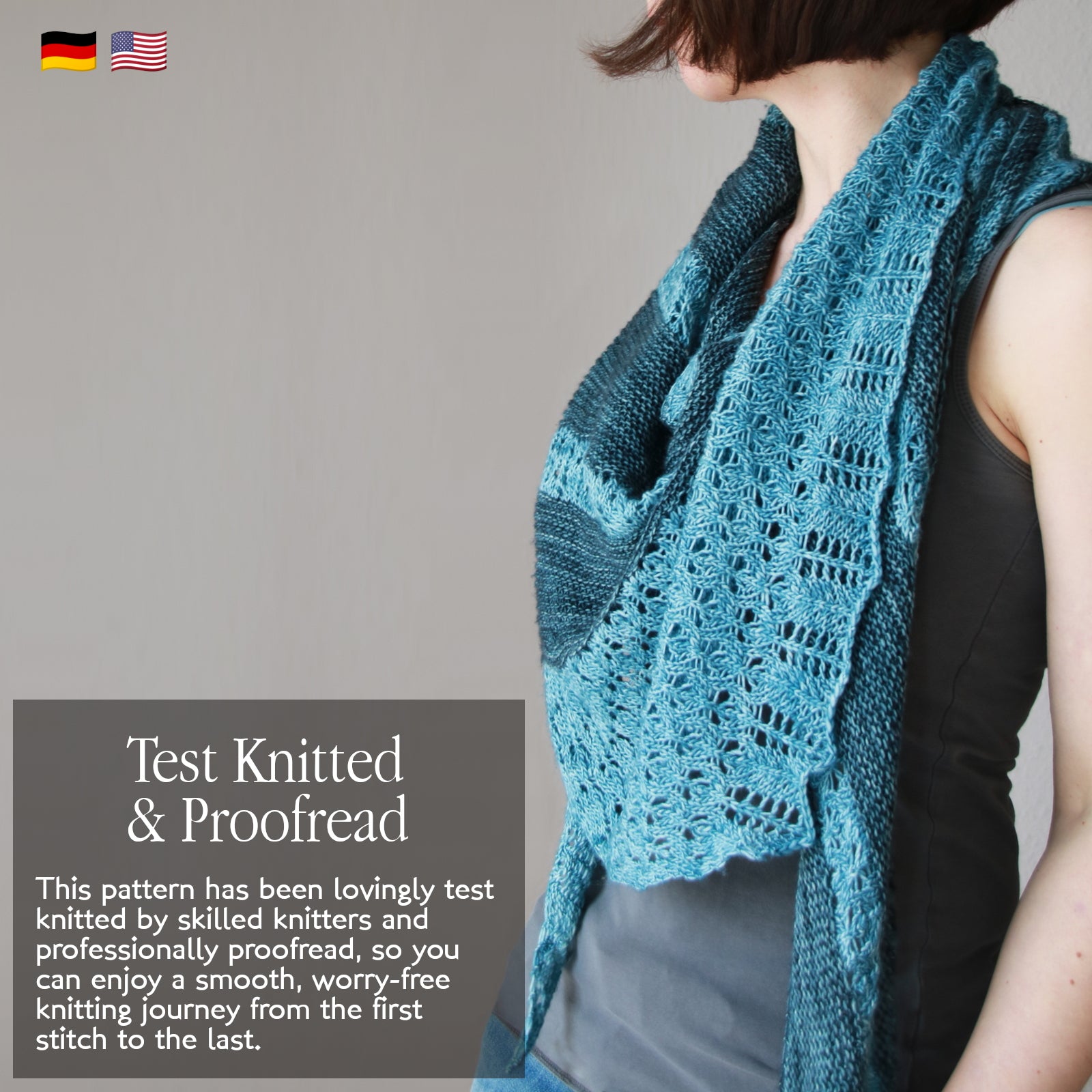 Oceanbound - SHAWL - Knitting Pattern