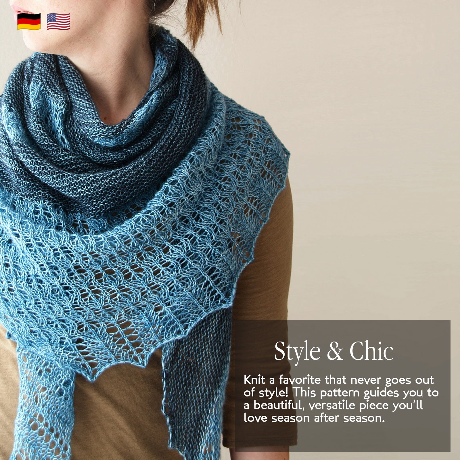 Oceanbound - SHAWL - Knitting Pattern