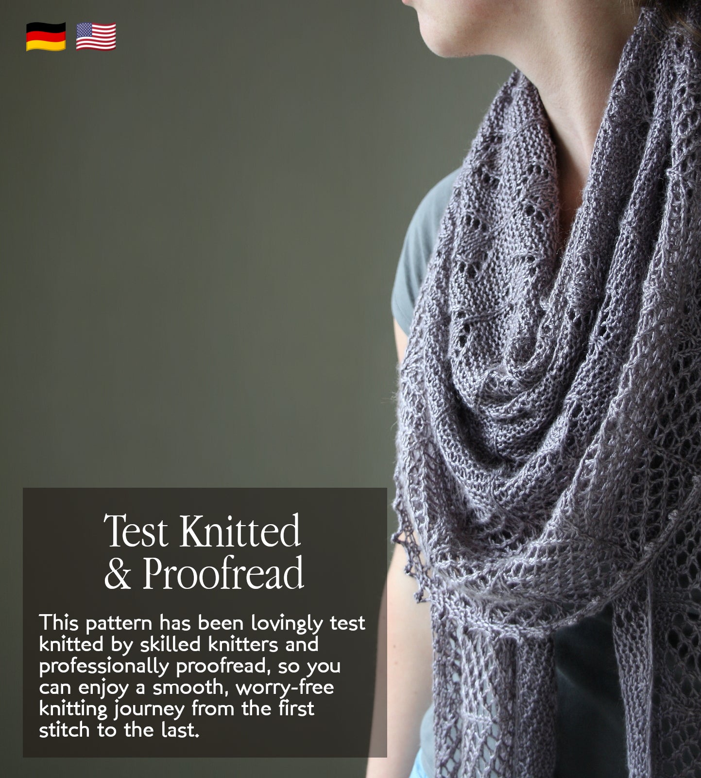 Rain on Princes Street - SHAWL - Knitting Pattern