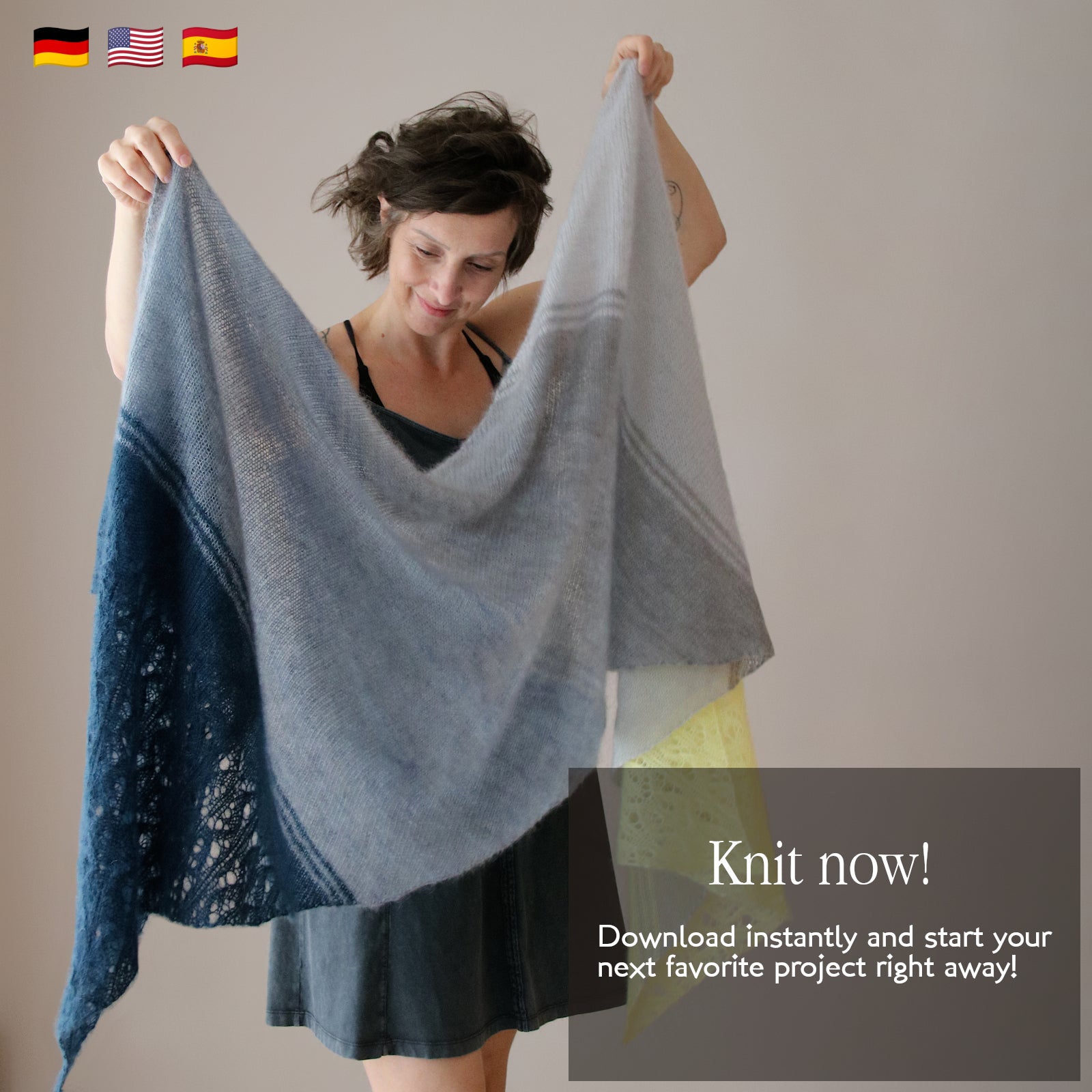 Say it in Pastel - SHAWL - Knitting Pattern