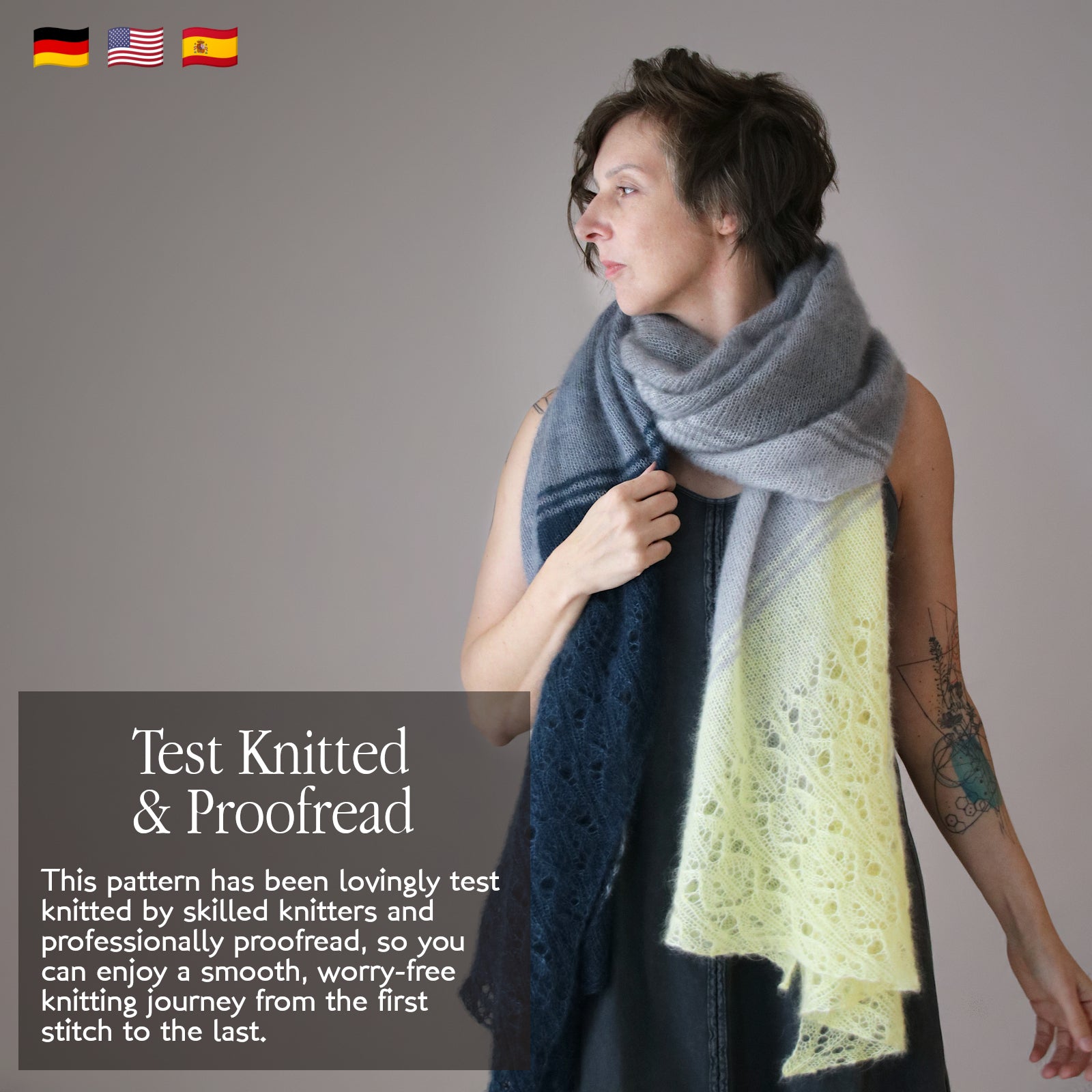 Say it in Pastel - SHAWL - Knitting Pattern