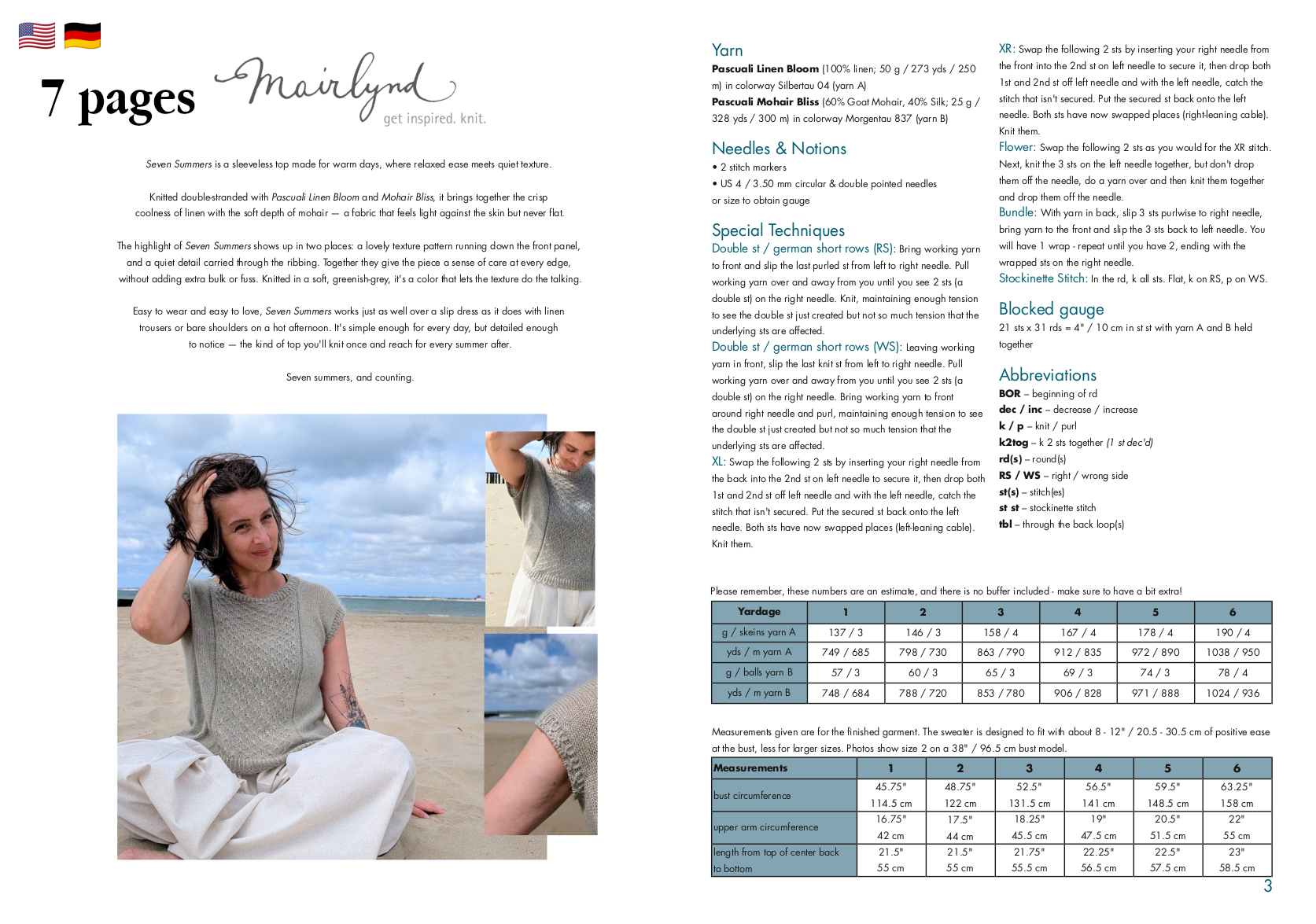 Seven Summers - PULLOVER - Strickanleitung