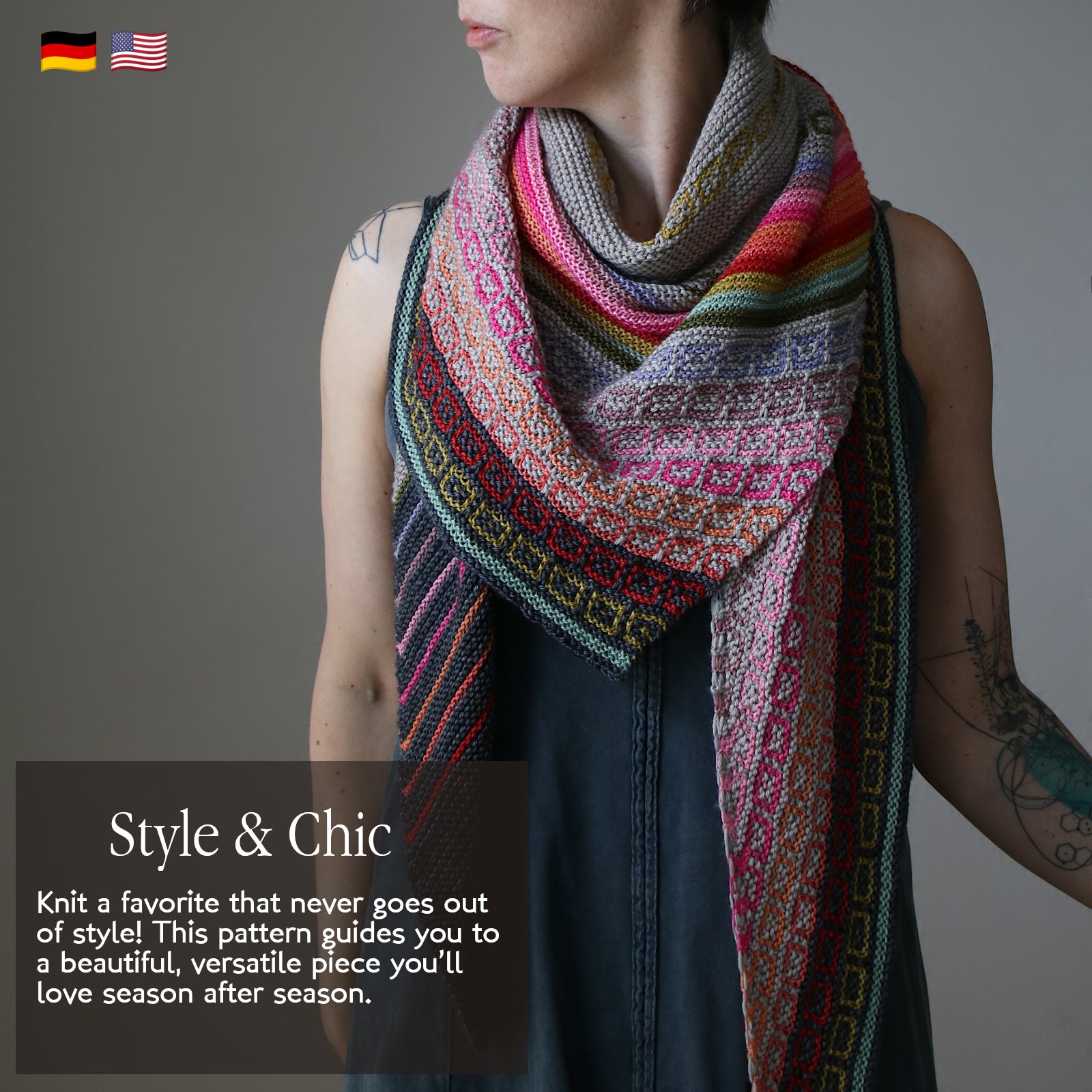 Ten Dots Later - SHAWL - Knitting Pattern