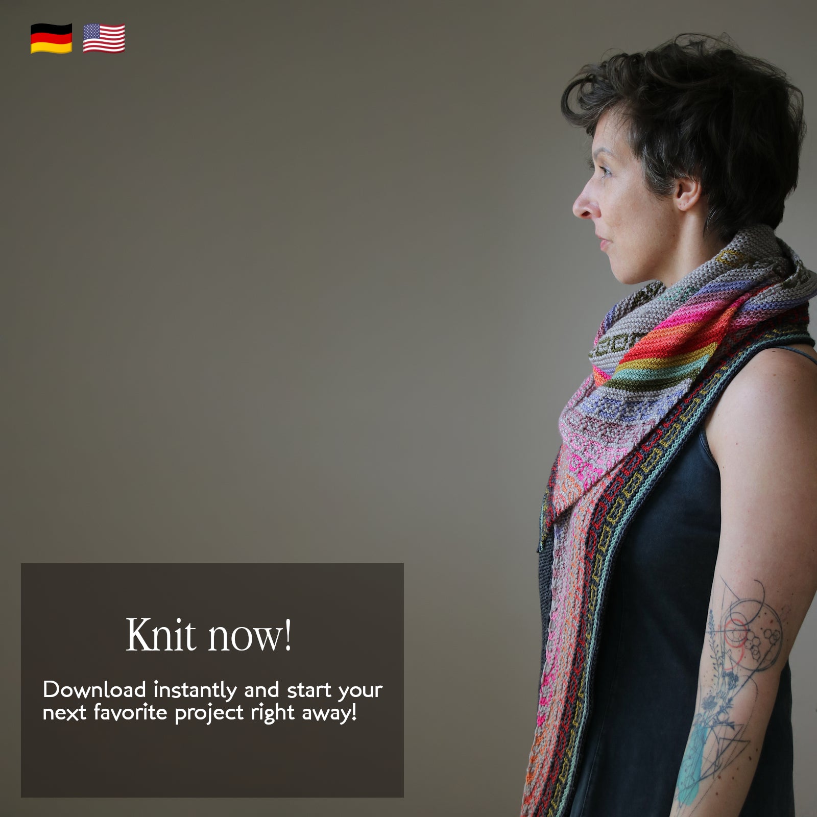 Ten Dots Later - SHAWL - Knitting Pattern