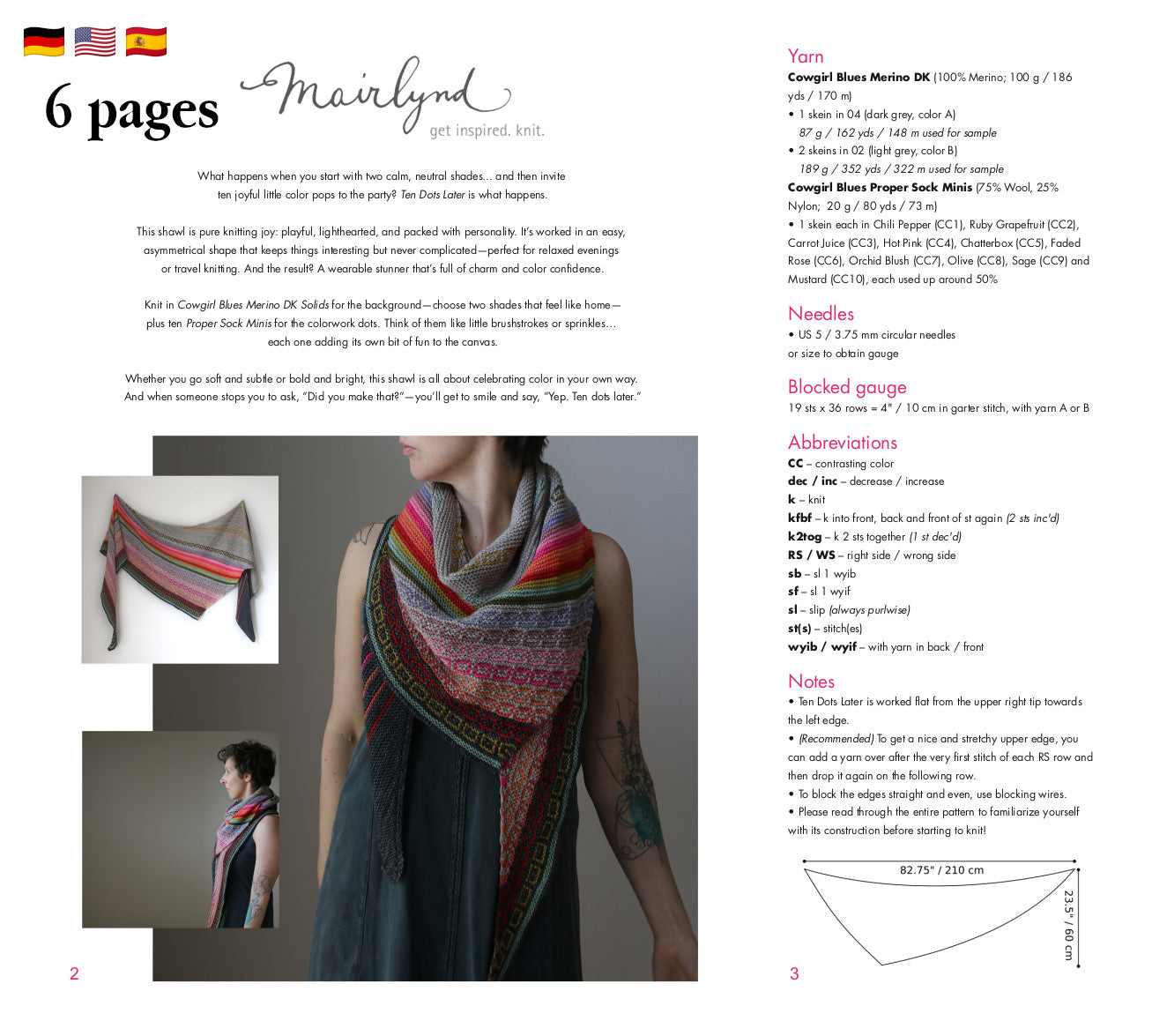 Signed copy of SHAWL LOVE & The perfect yarn for TEN DOTS LATER