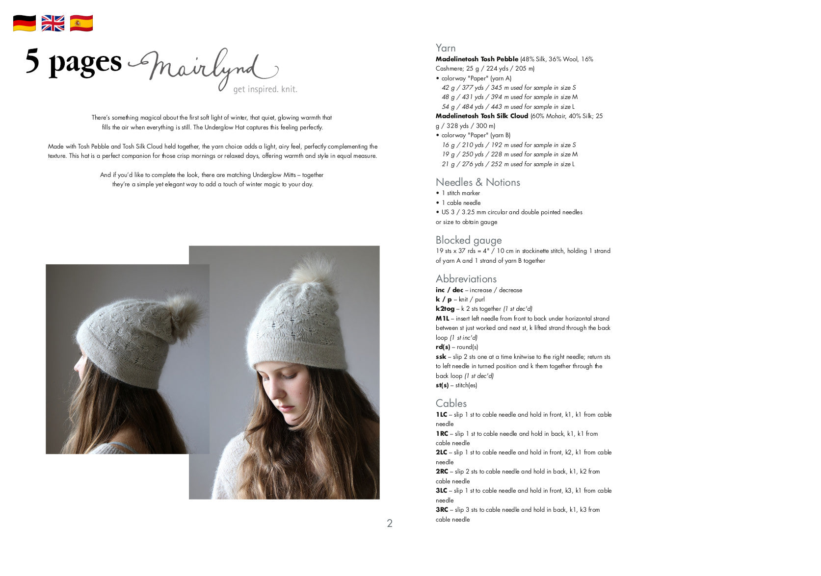 Underglow Hat - HAT - Knitting Pattern