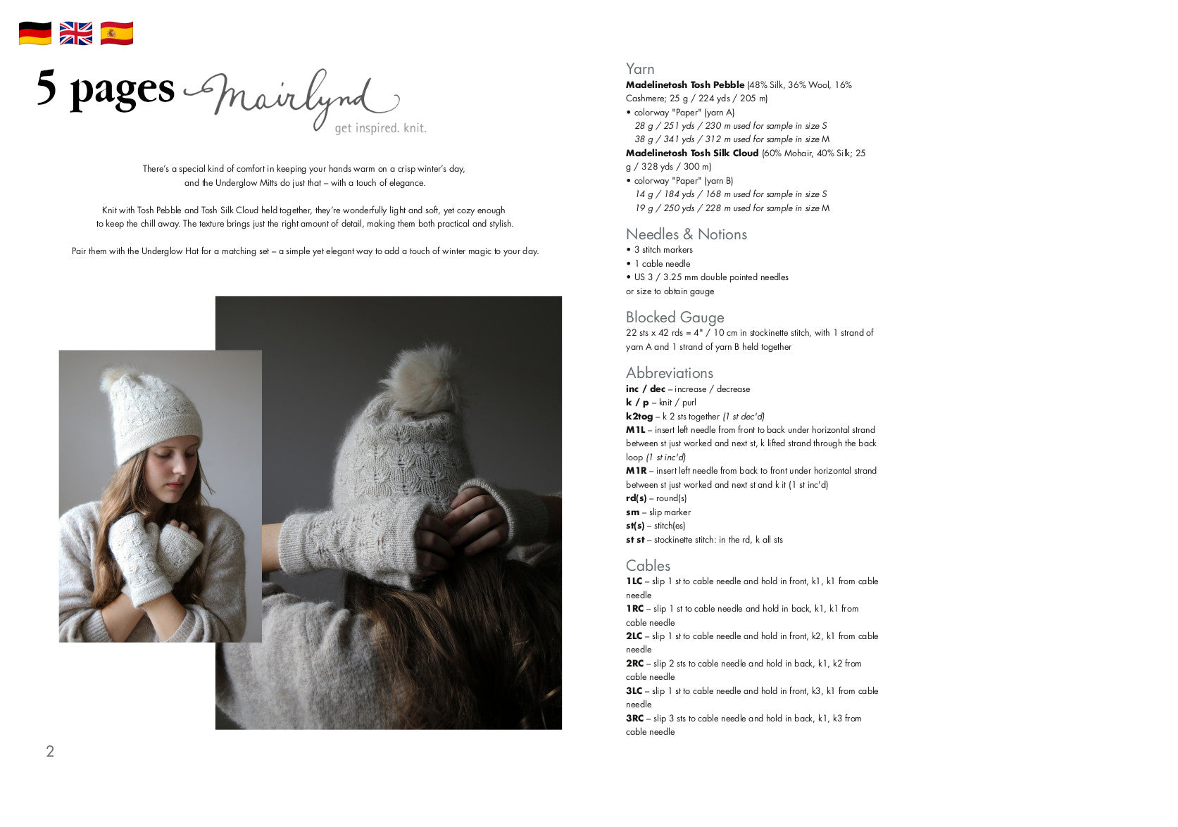 Underglow Mitts - MITTS - Knitting Pattern