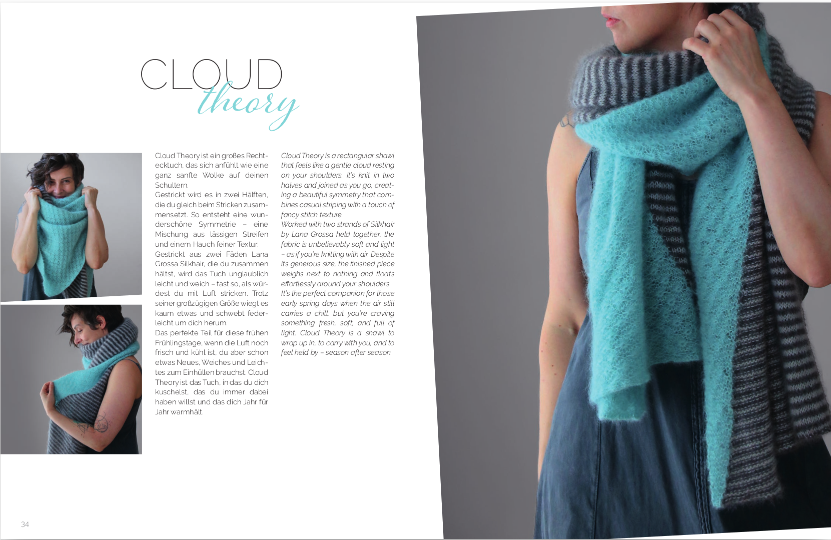 Signed copy of SHAWL LOVE & The perfect yarn for CLOUD THEORY