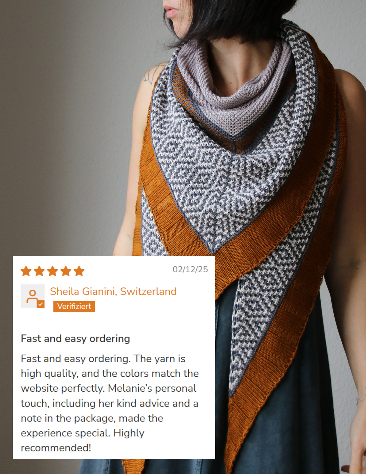 Zimtstern - SHAWL - Knitting Kit