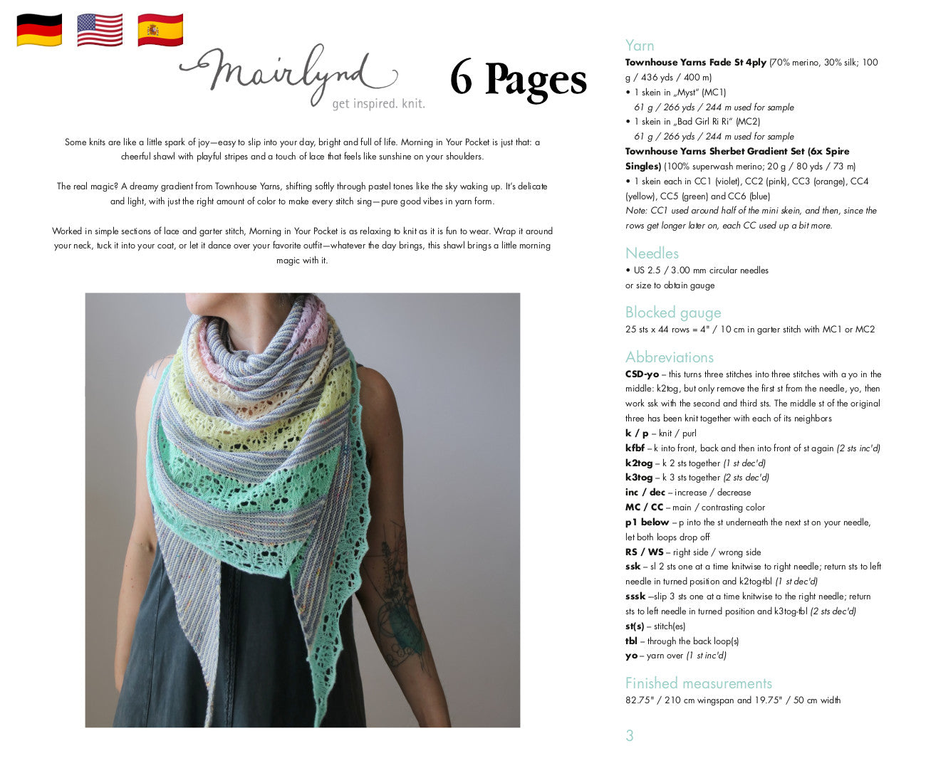 Morning in Your Pocket Pattern