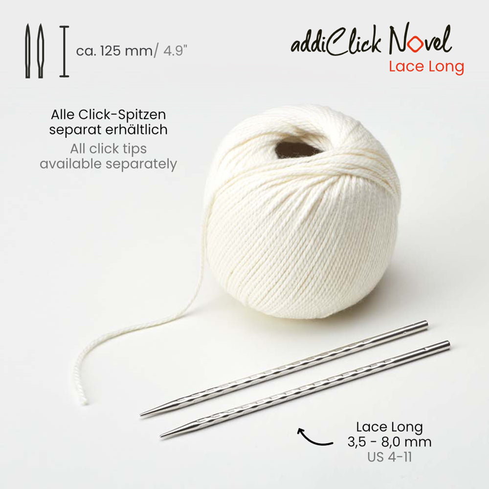 addiClick Novel Lace Long tips (3.5–8 mm)