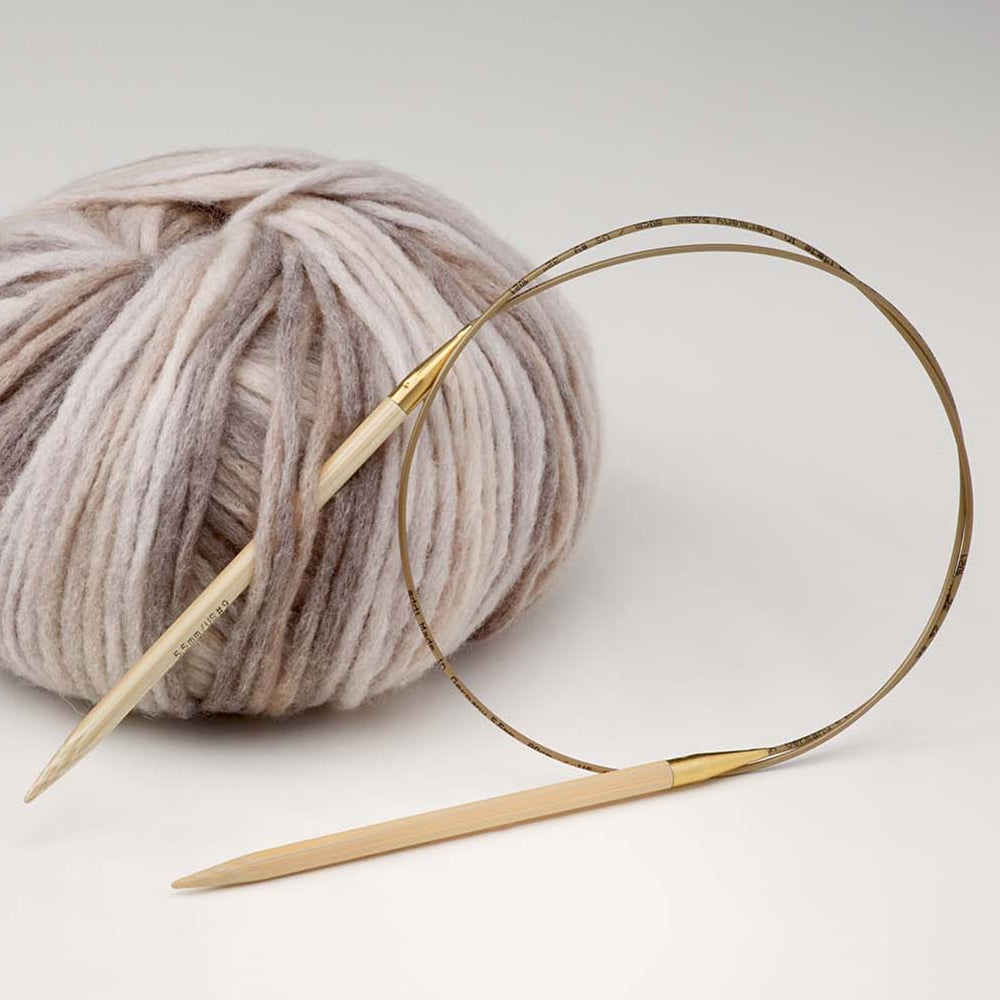 addiNature Bamboo circular needle – length 40–120 cm (2.5–9 mm)
