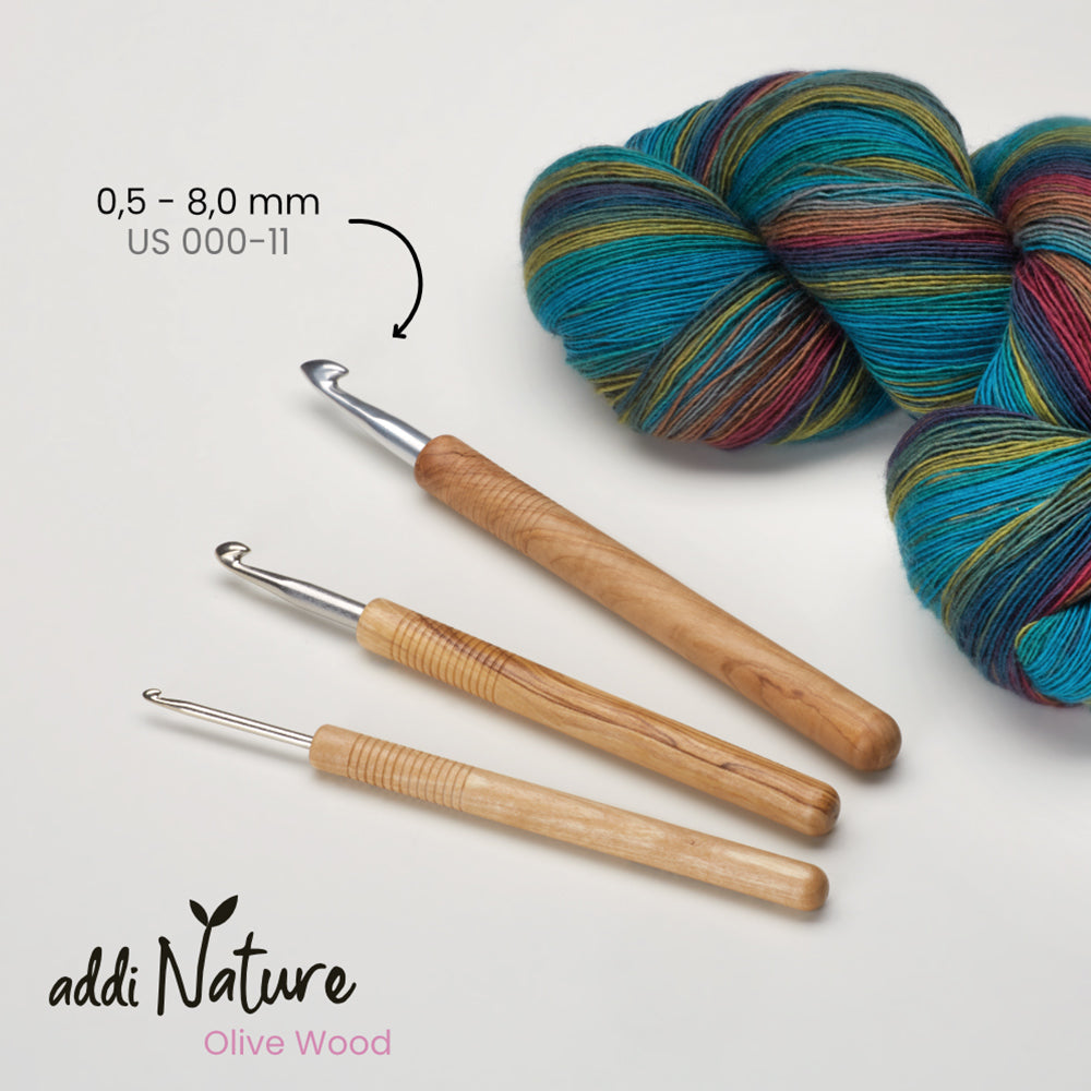 addiNature Olive Wood crochet hook – single