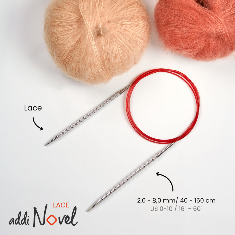 addiNovel Lace circular needle – single (2–8 mm)
