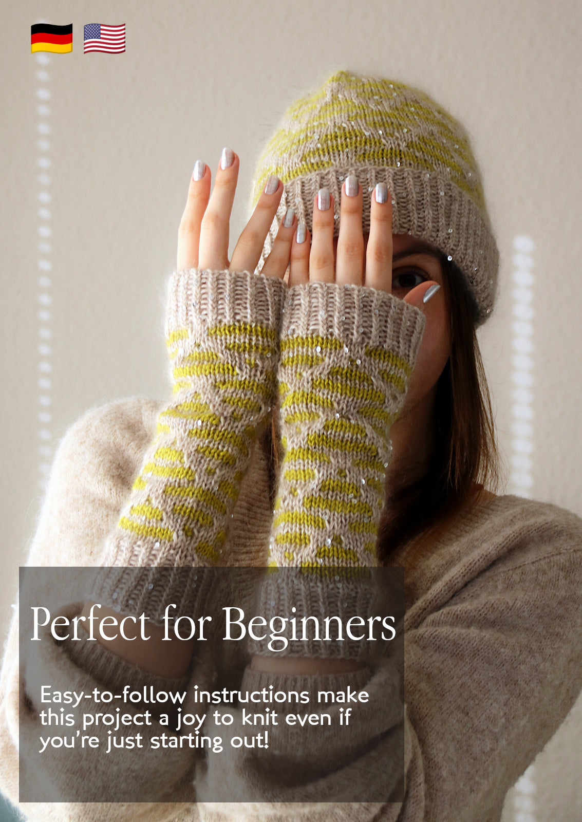 A Little More Spark Mitts - FINGERLESS MITTS - Knitting Pattern
