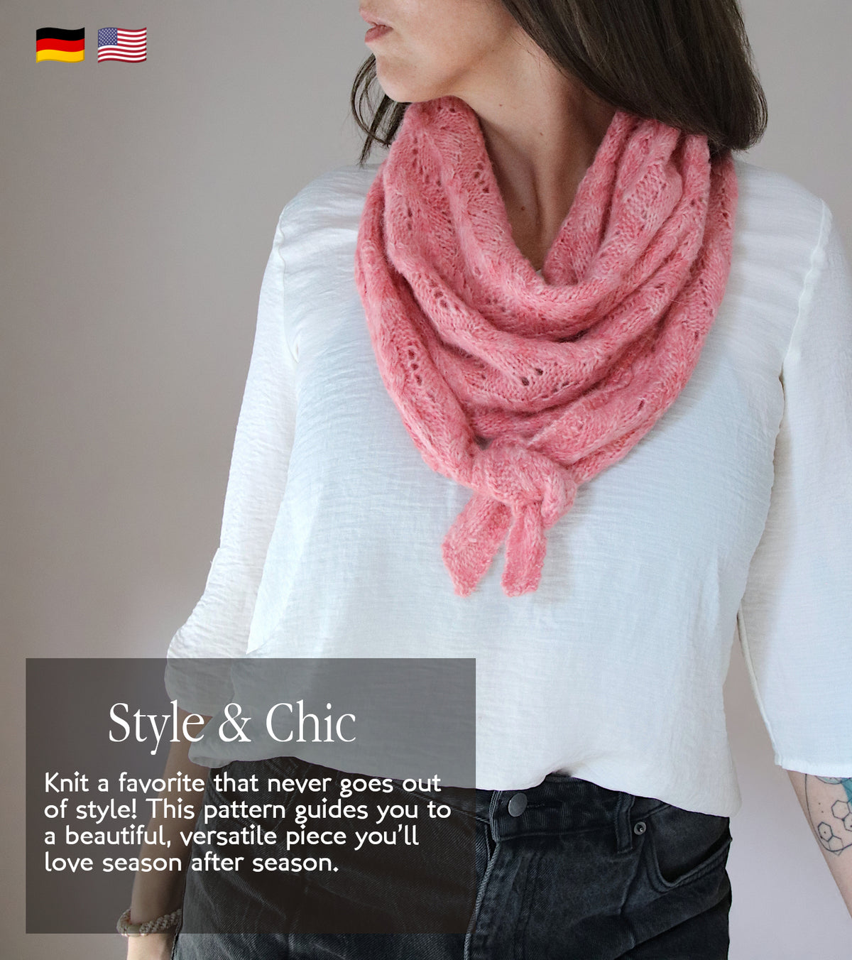 Cherry Bloom - SHAWL - Knitting Pattern