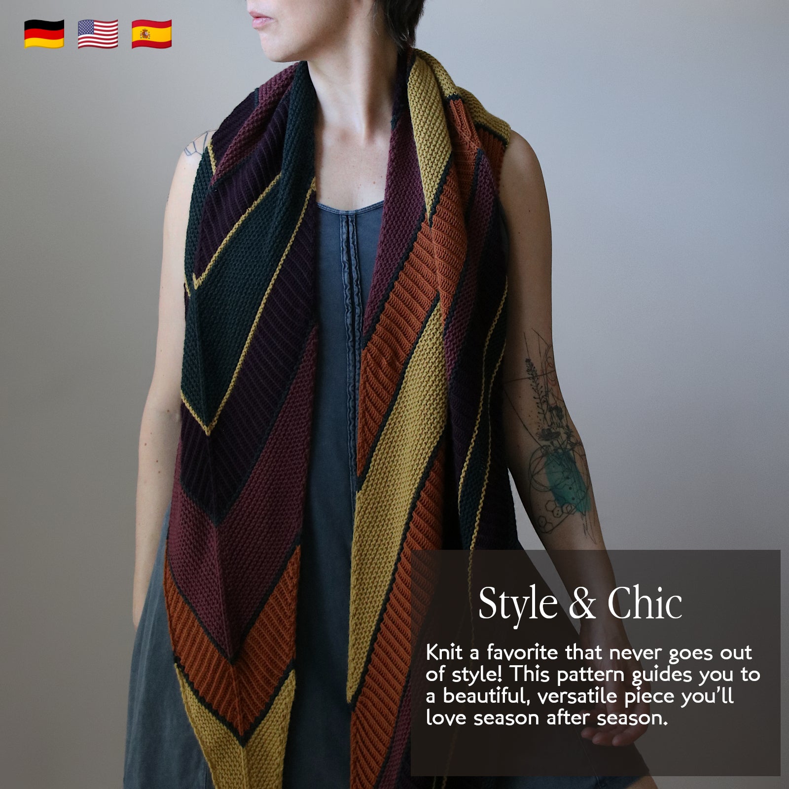 Crush Season - SHAWL - Knitting Kit