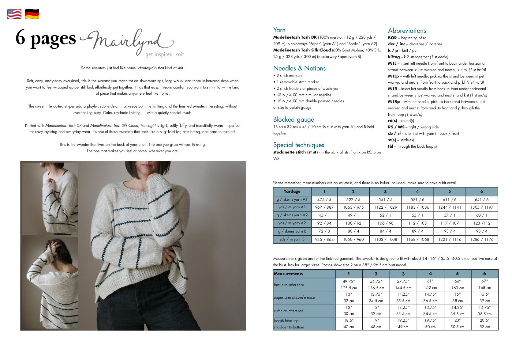 Homegirl - PULLOVER - Strickanleitung