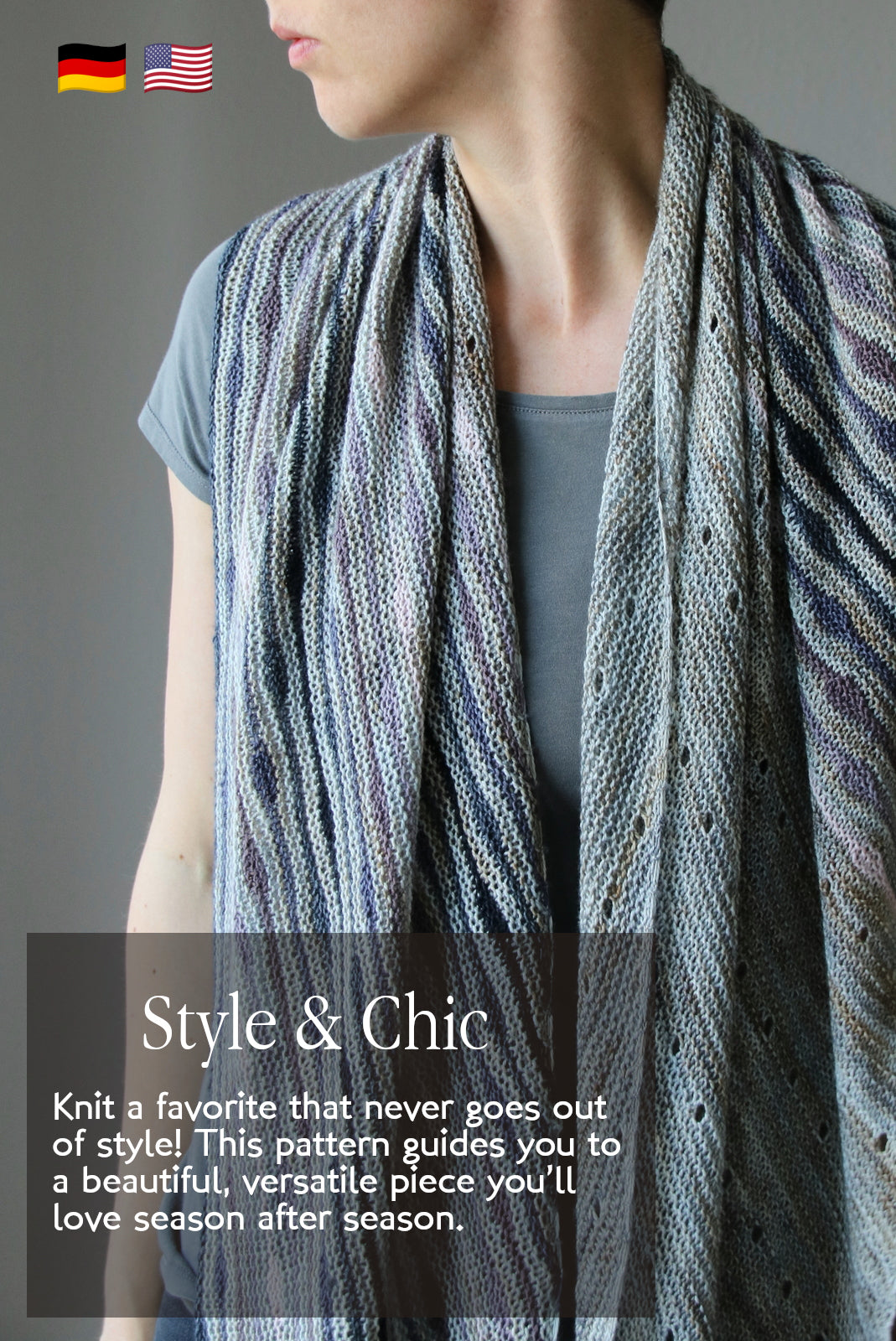One more Stripe - SHAWL - Knitting Pattern