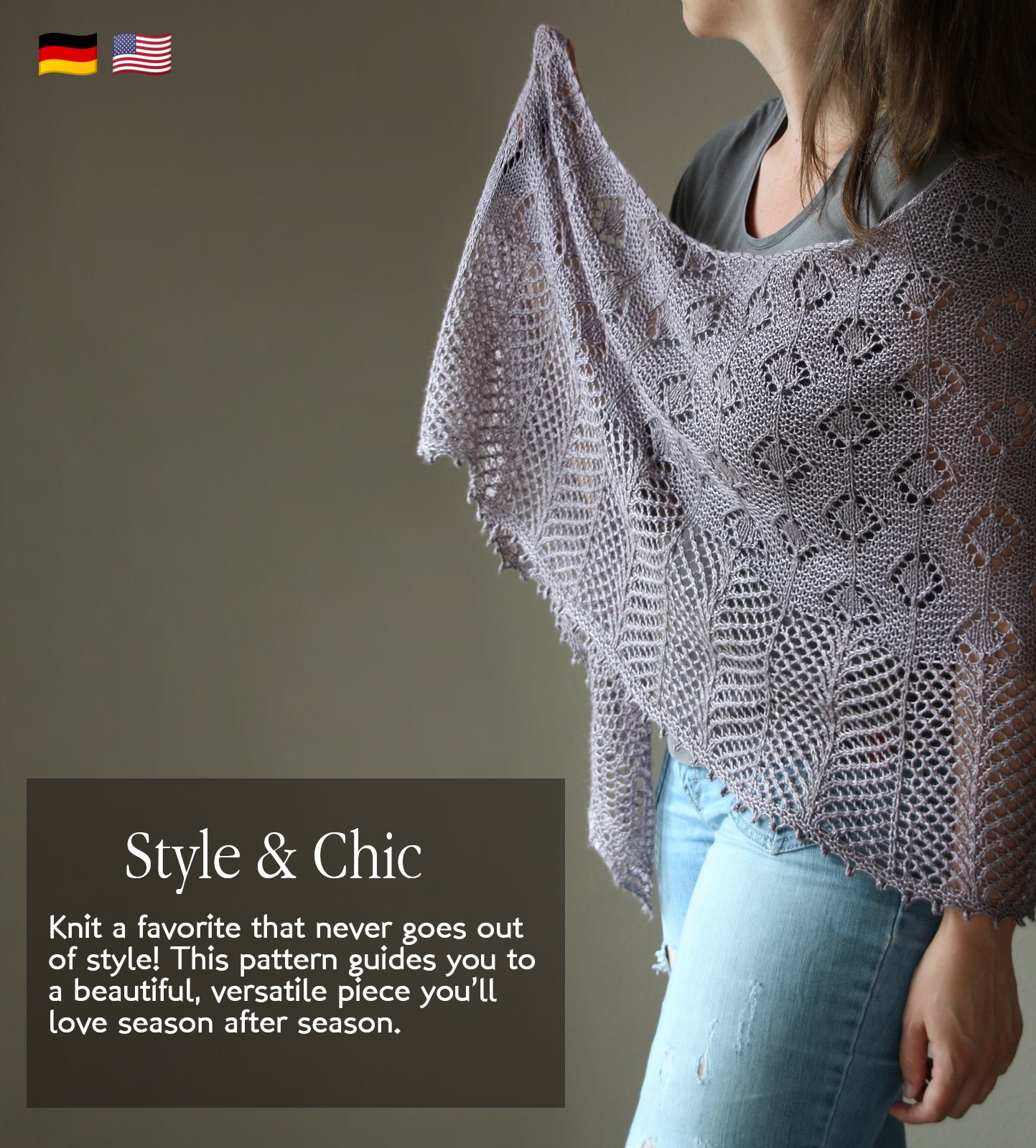 Rain on Princes Street - SHAWL - Knitting Pattern