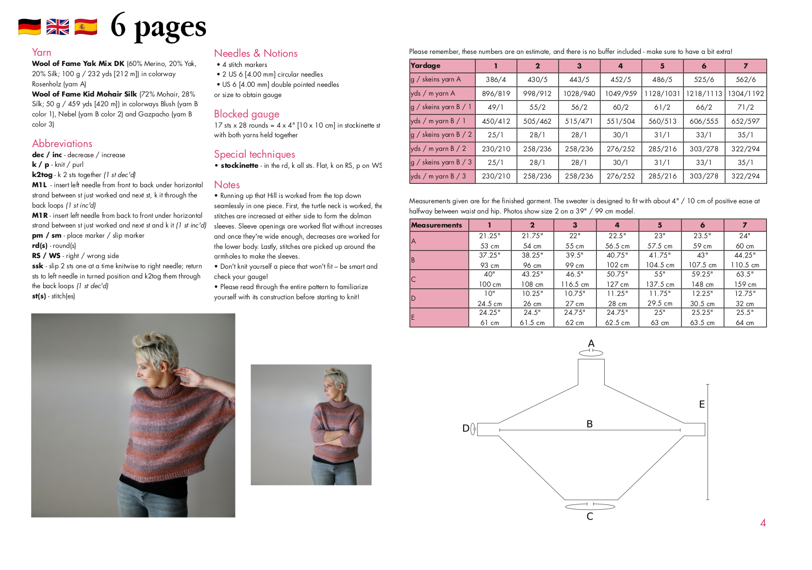 Running up that Hill - PULLOVER - Strickanleitung