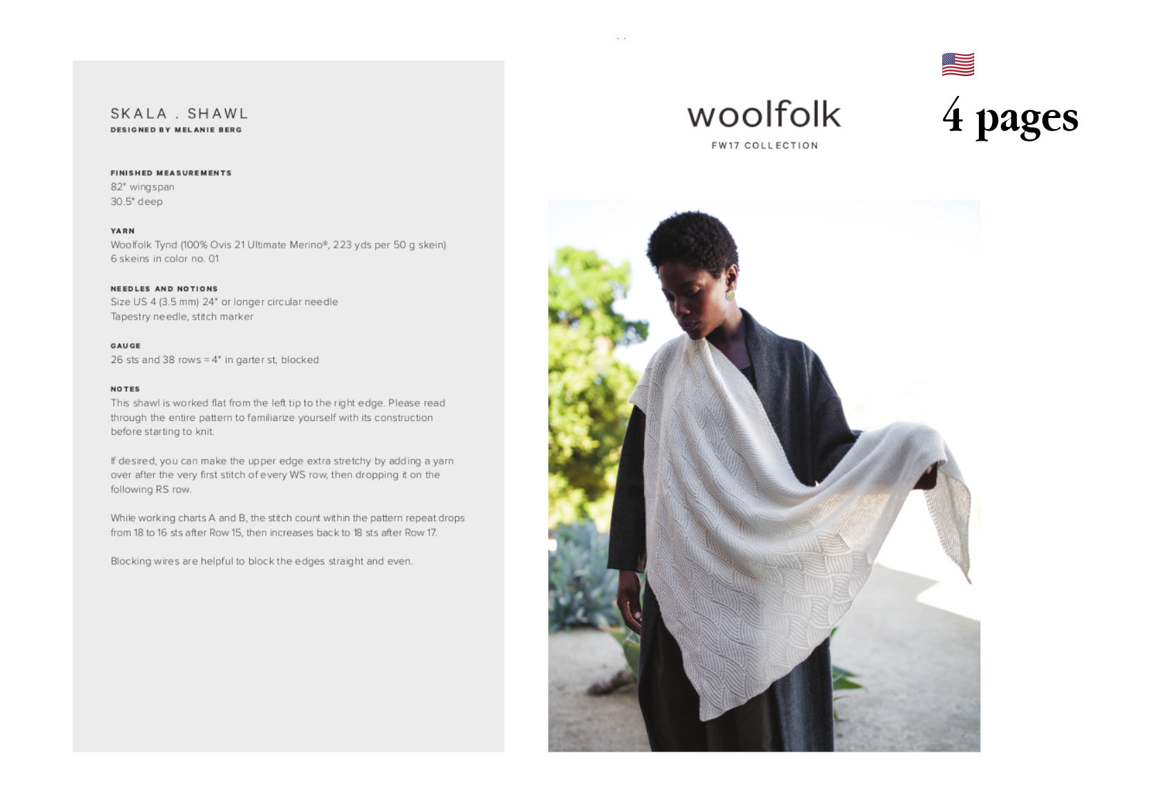 SKALA - SHAWL - Knitting Pattern