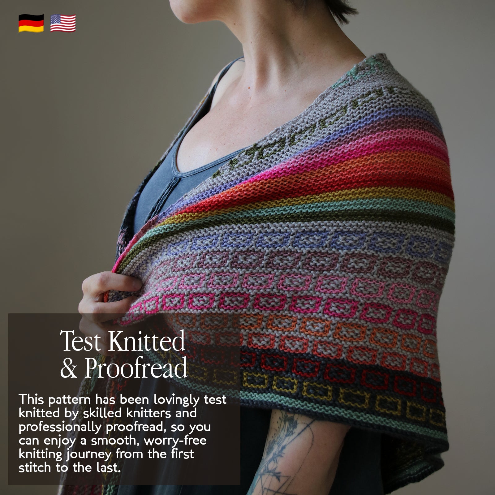 Ten Dots Later - SHAWL - Knitting Pattern