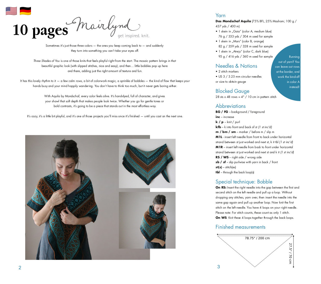 Three Shades of You - Tuch - Strickanleitung