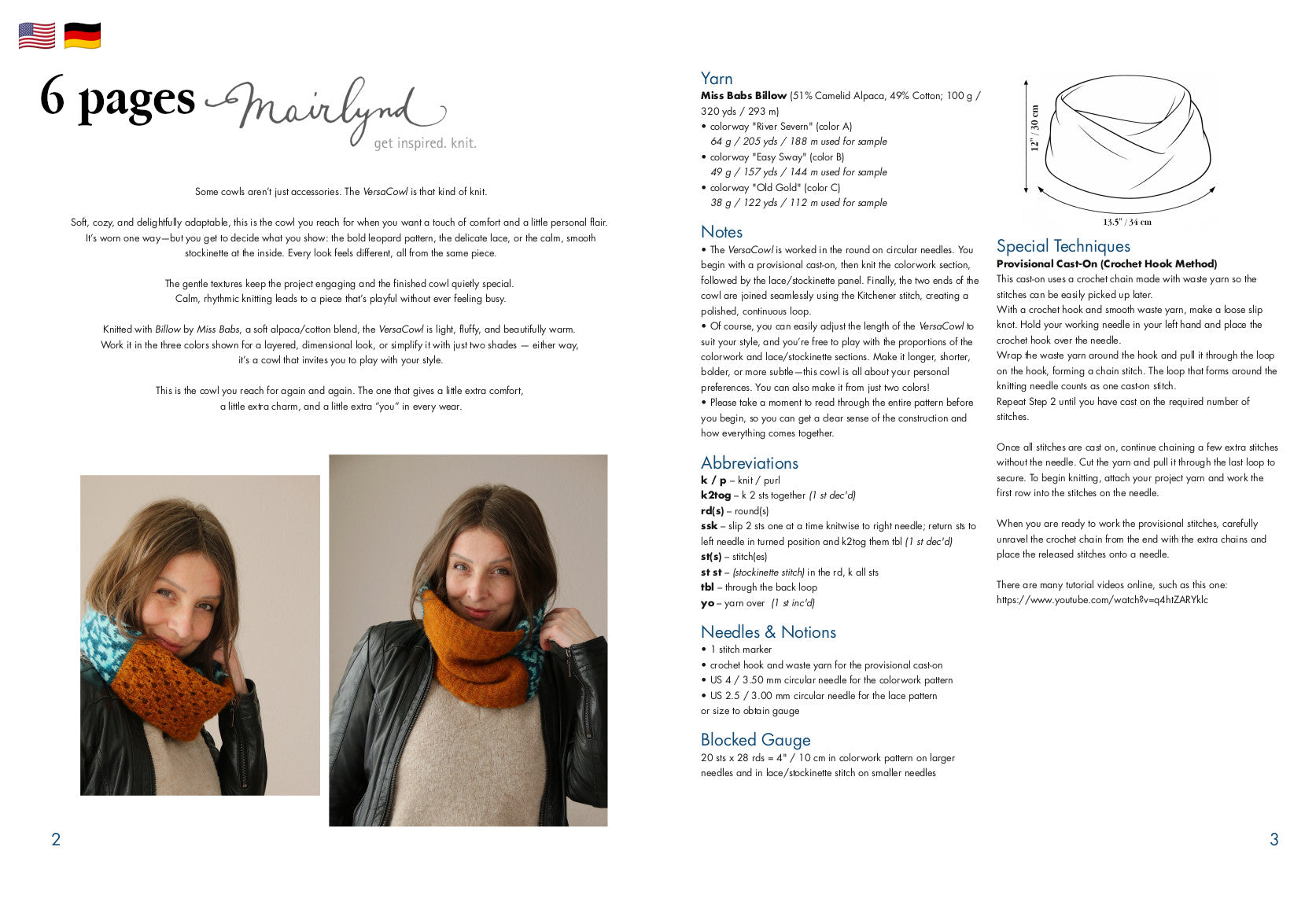 VersaCowl - COWL - Knitting Pattern